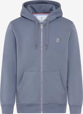 DELMAO Sweatjacke in Blau: Vorderseite