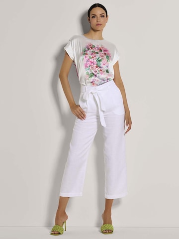 MADELEINE Wide leg Bandplooibroek in Wit