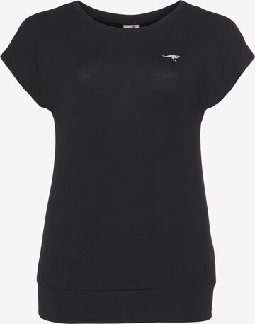 KangaROOS Performance Shirt in Black: front
