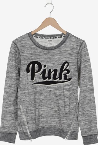 Victoria's Secret Sweatshirt & Zip-Up Hoodie in S in Grey: front