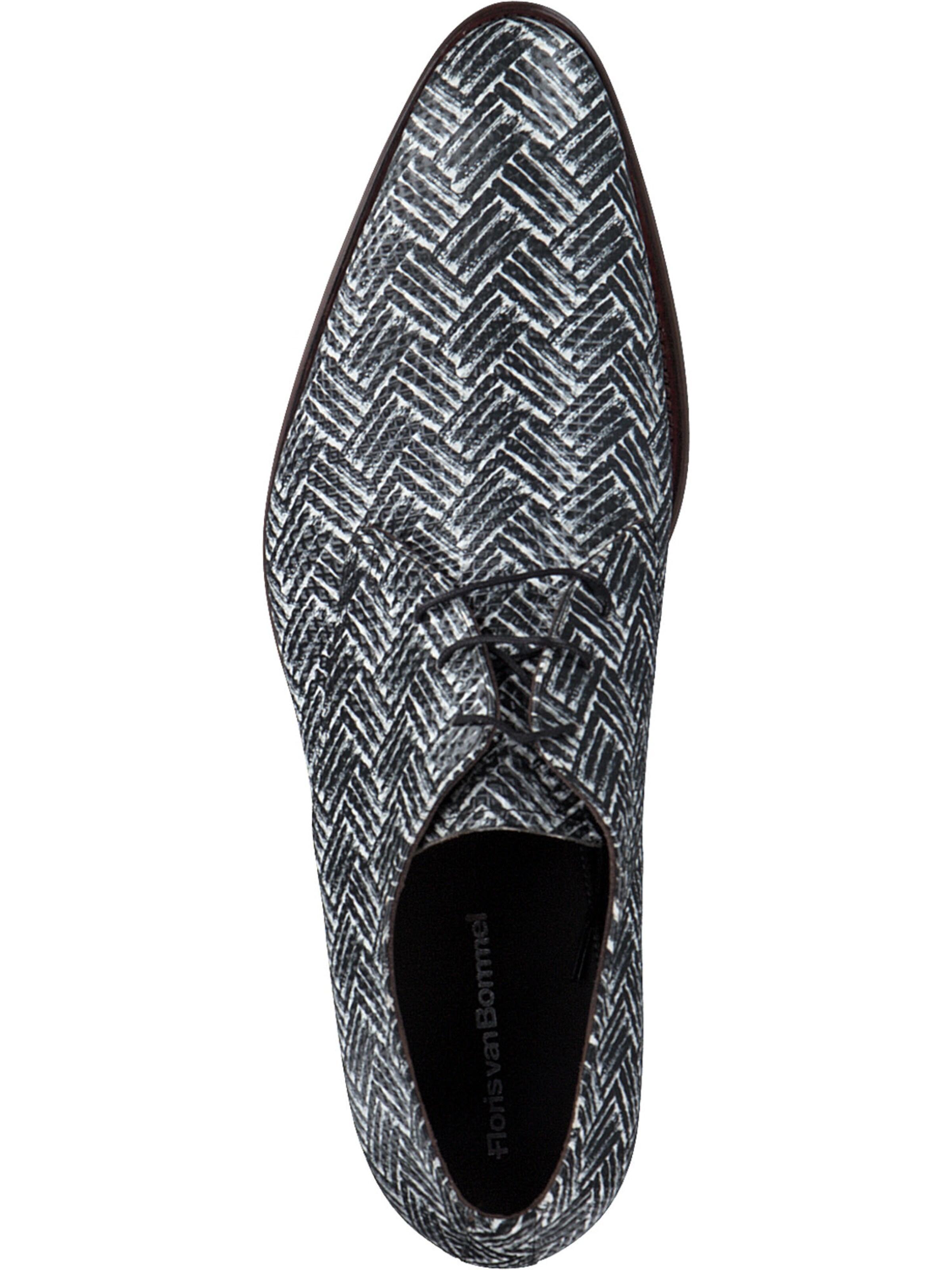 Floris van Bommel Veterschoen '30149' in Zwart