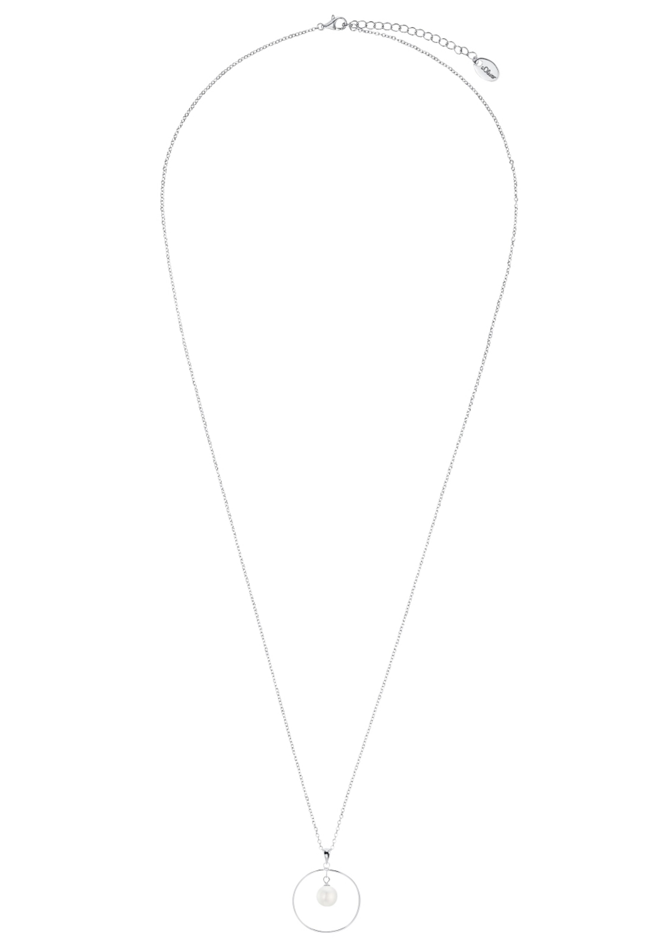 s.Oliver Kette in silber / weiß, Produktansicht