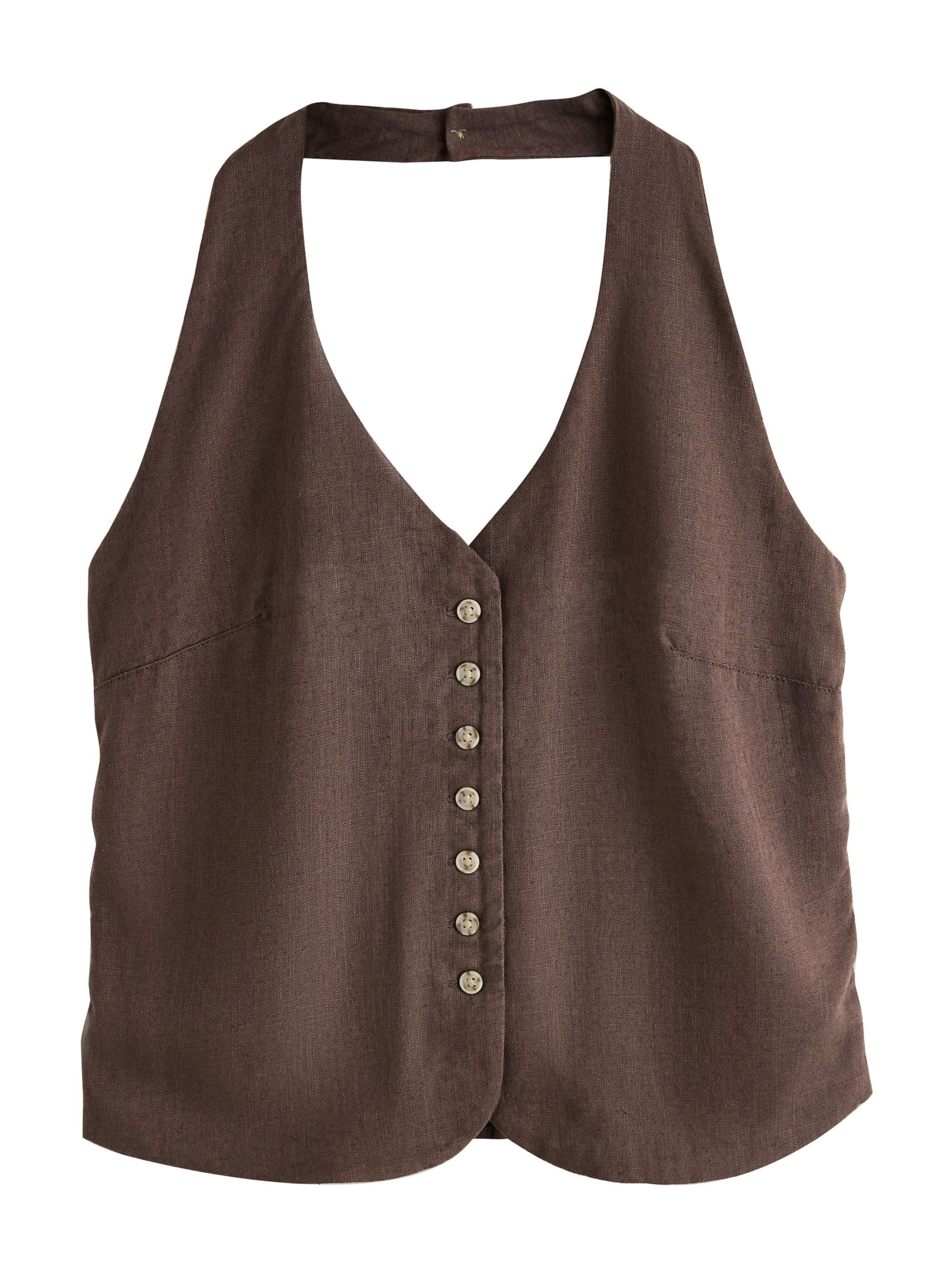 Next - Top em castanho: frente