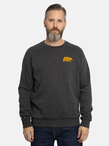 FORSBERG Sweatshirt 'mit Frottee Logo' in Grey