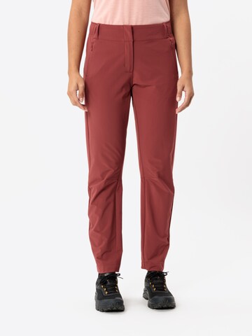 VAUDE Regular Outdoor trousers ' Skomer P III ' in Red: front