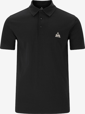 SOS Poloshirt 'Monviso' in Schwarz: Vorderseite