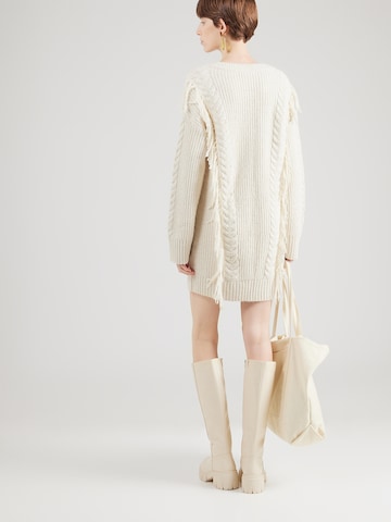 Robes en maille Abercrombie & Fitch en beige