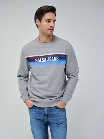 Salsa Jeans Sweatshirt in Grijs: voorkant