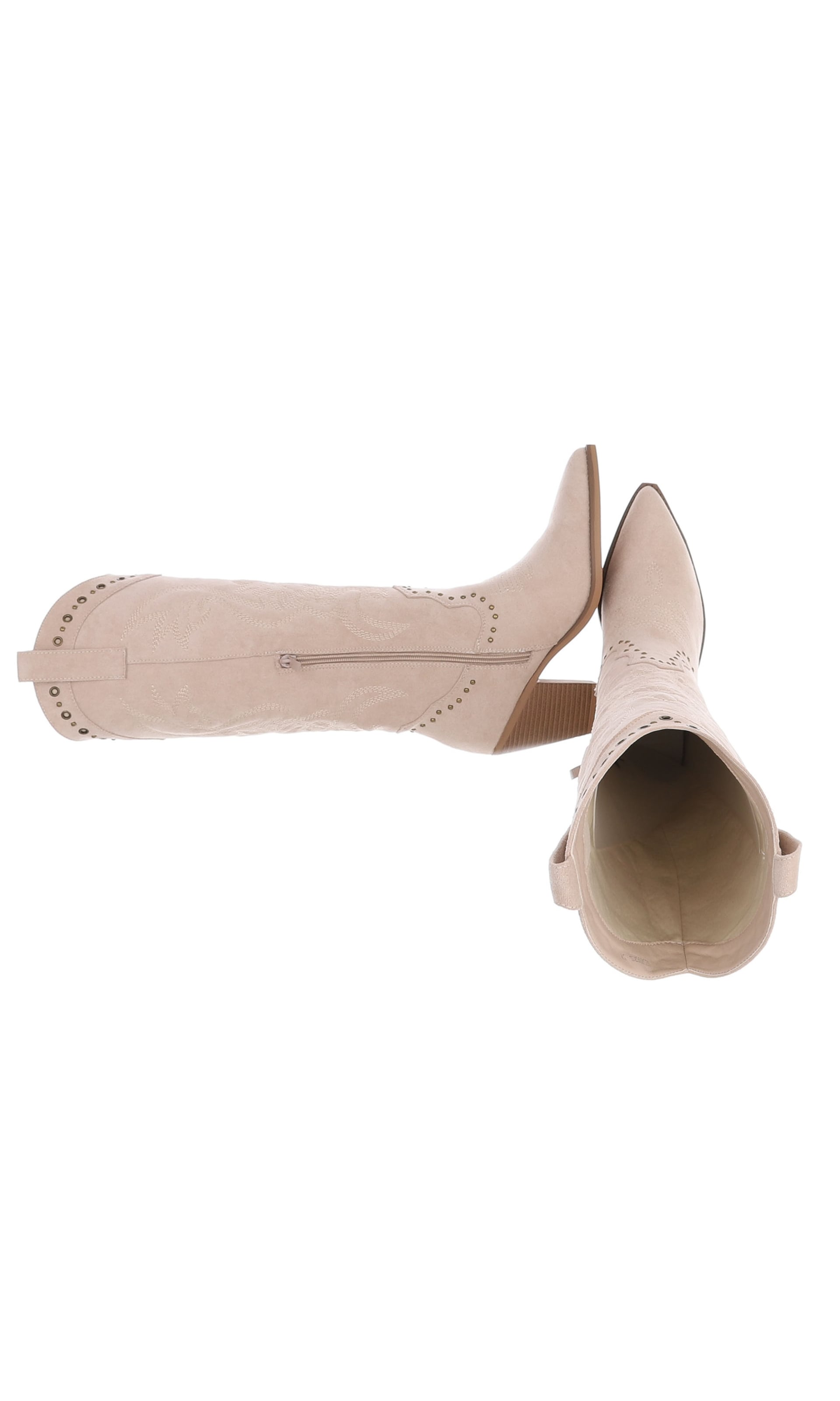 Ital-Design Cowboystiefel in Beige