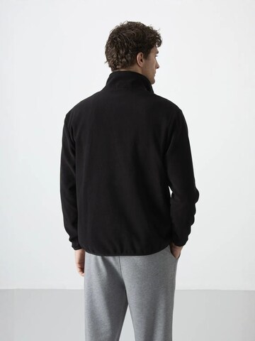 Tommy Life Fleece jas in Zwart