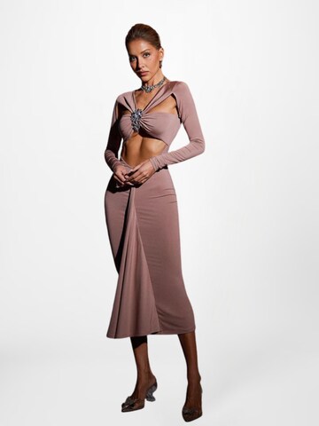 Mew Mews Kleid 'Kaison' in Braun