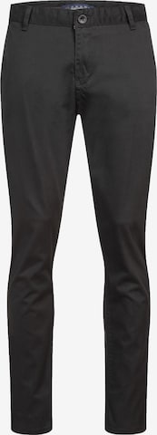 Indumentum Regular Chino Pants in Black: front