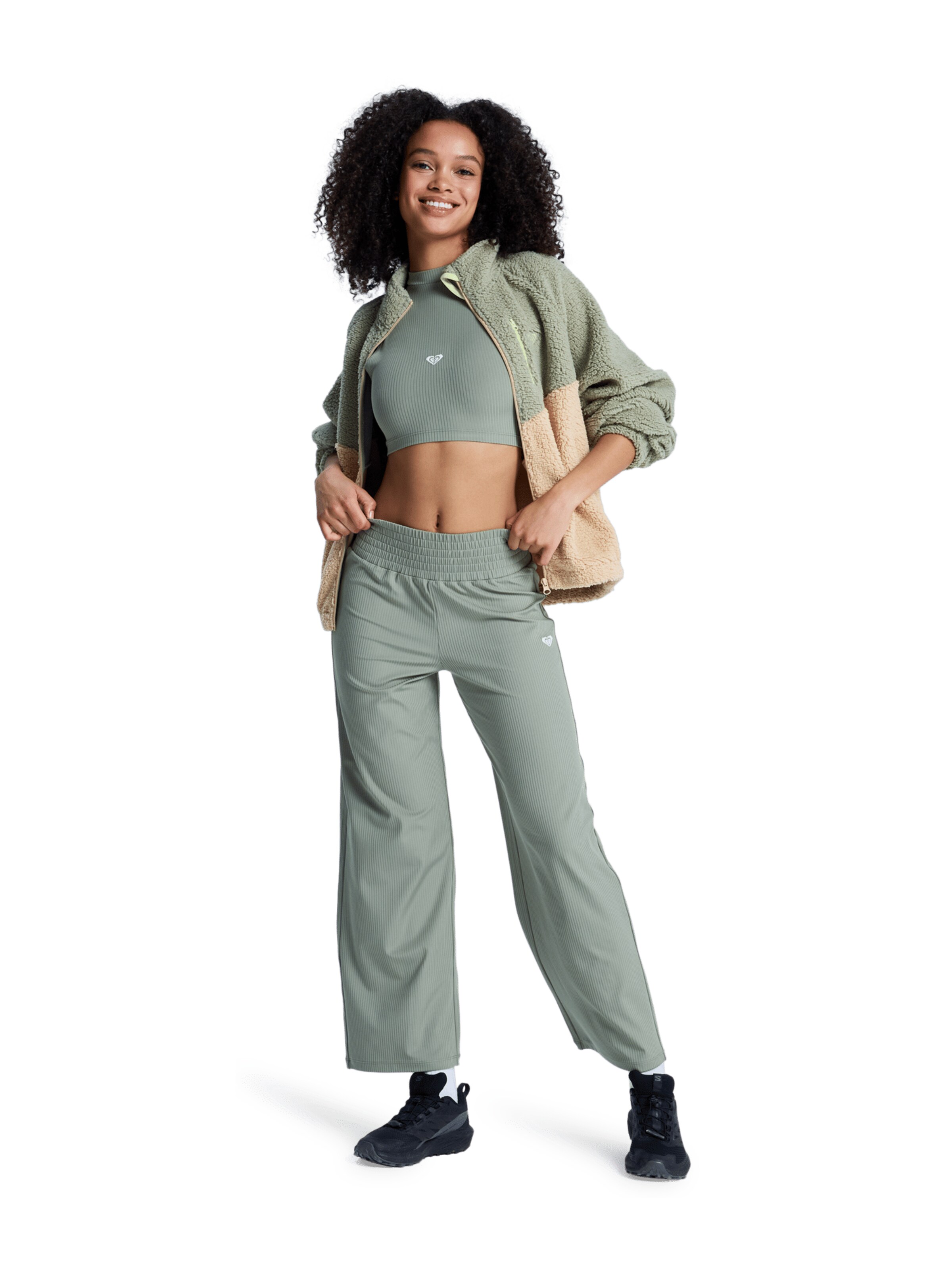 ROXY Top 'Rise & Vibe' in Grün