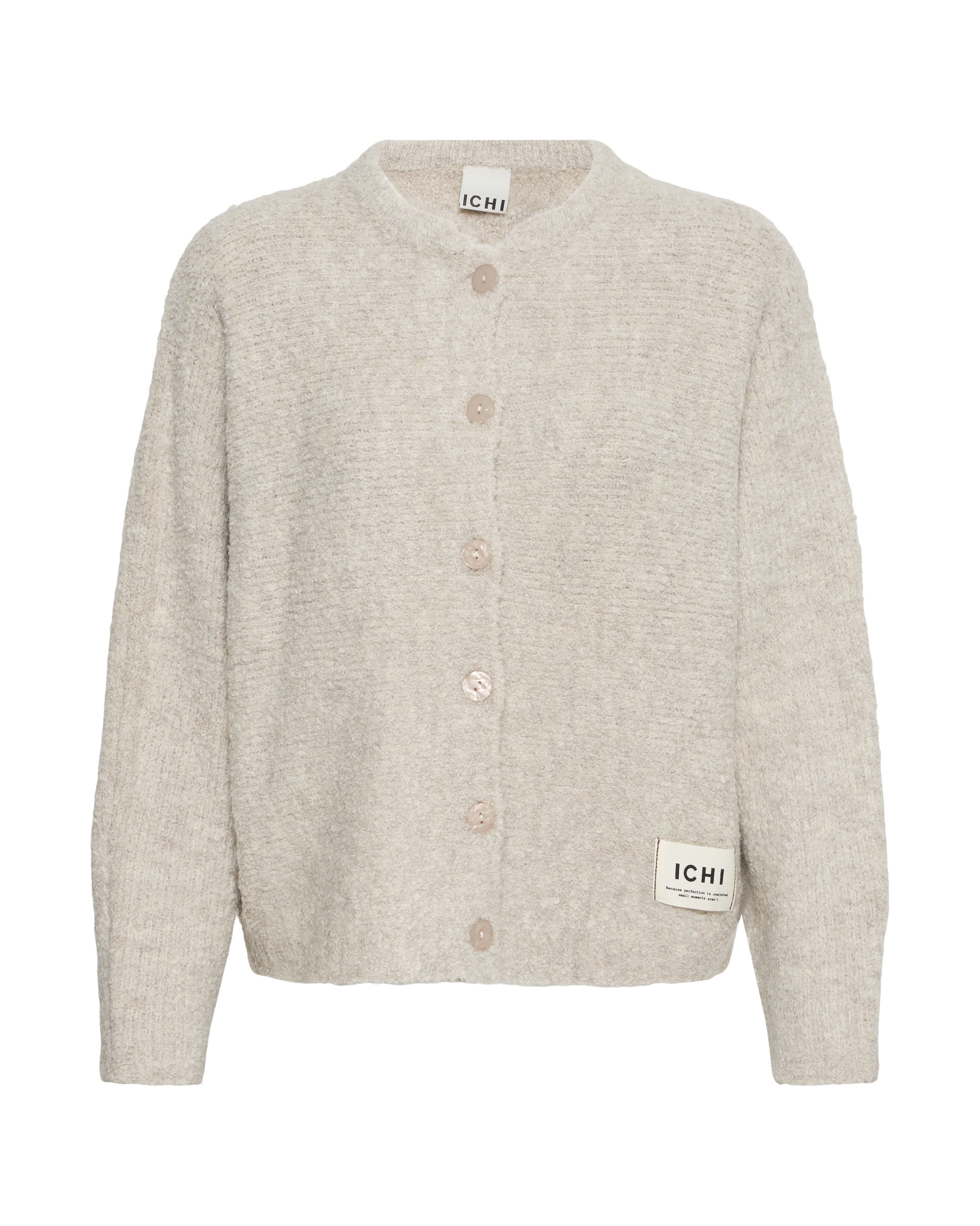 ICHI - Cárdigan en beige: frente