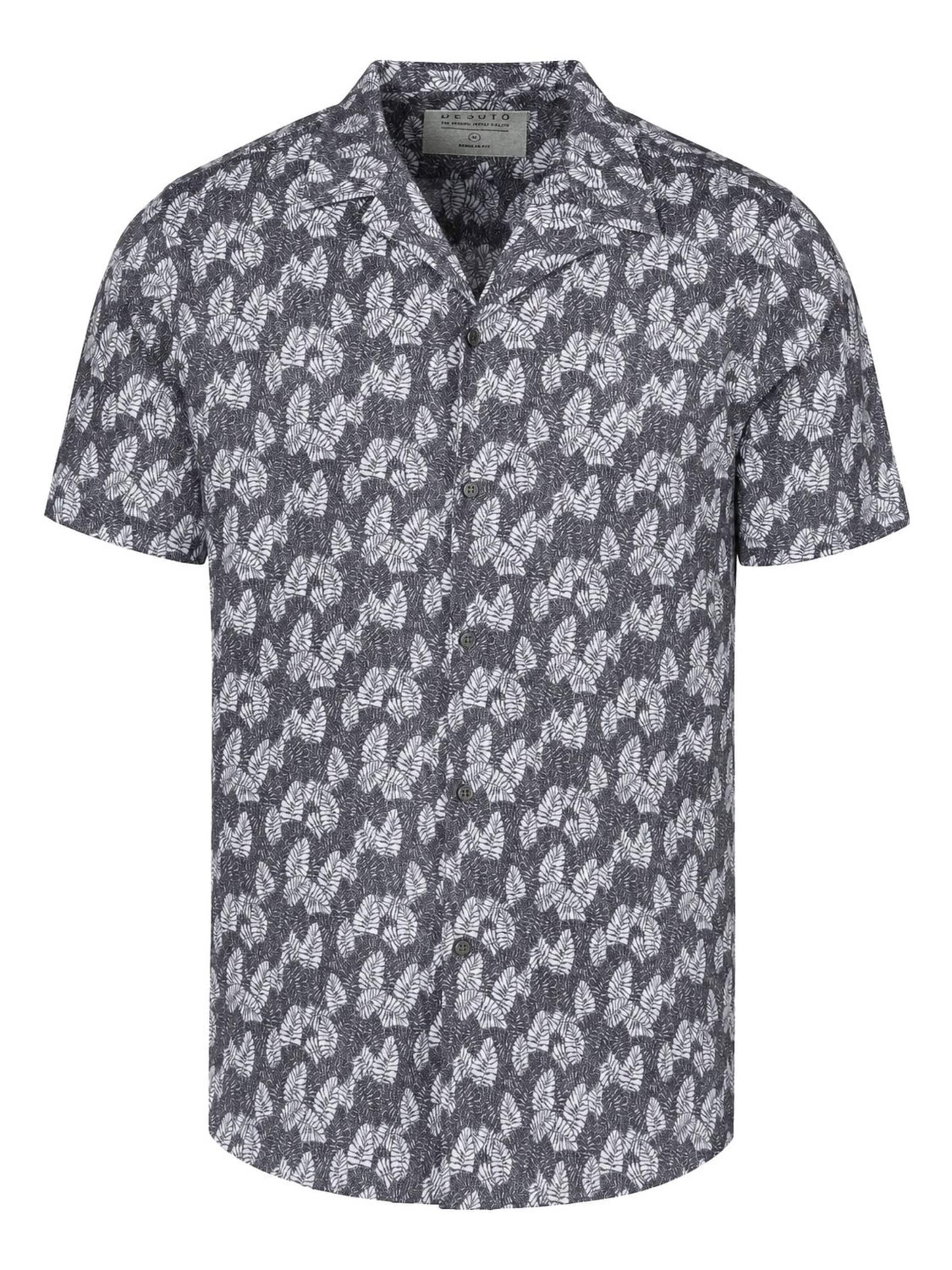 DESOTO Slim fit Overhemd in Grijs: voorkant