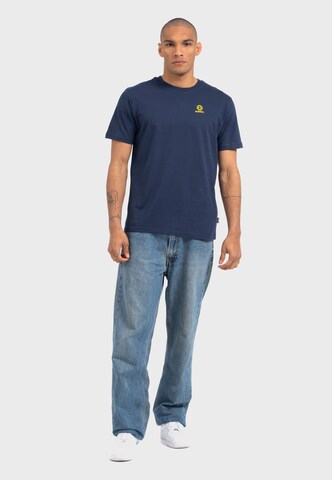 Oldskull Shirt 'Asian Virtual Geisha Logo Graphic' in Blue