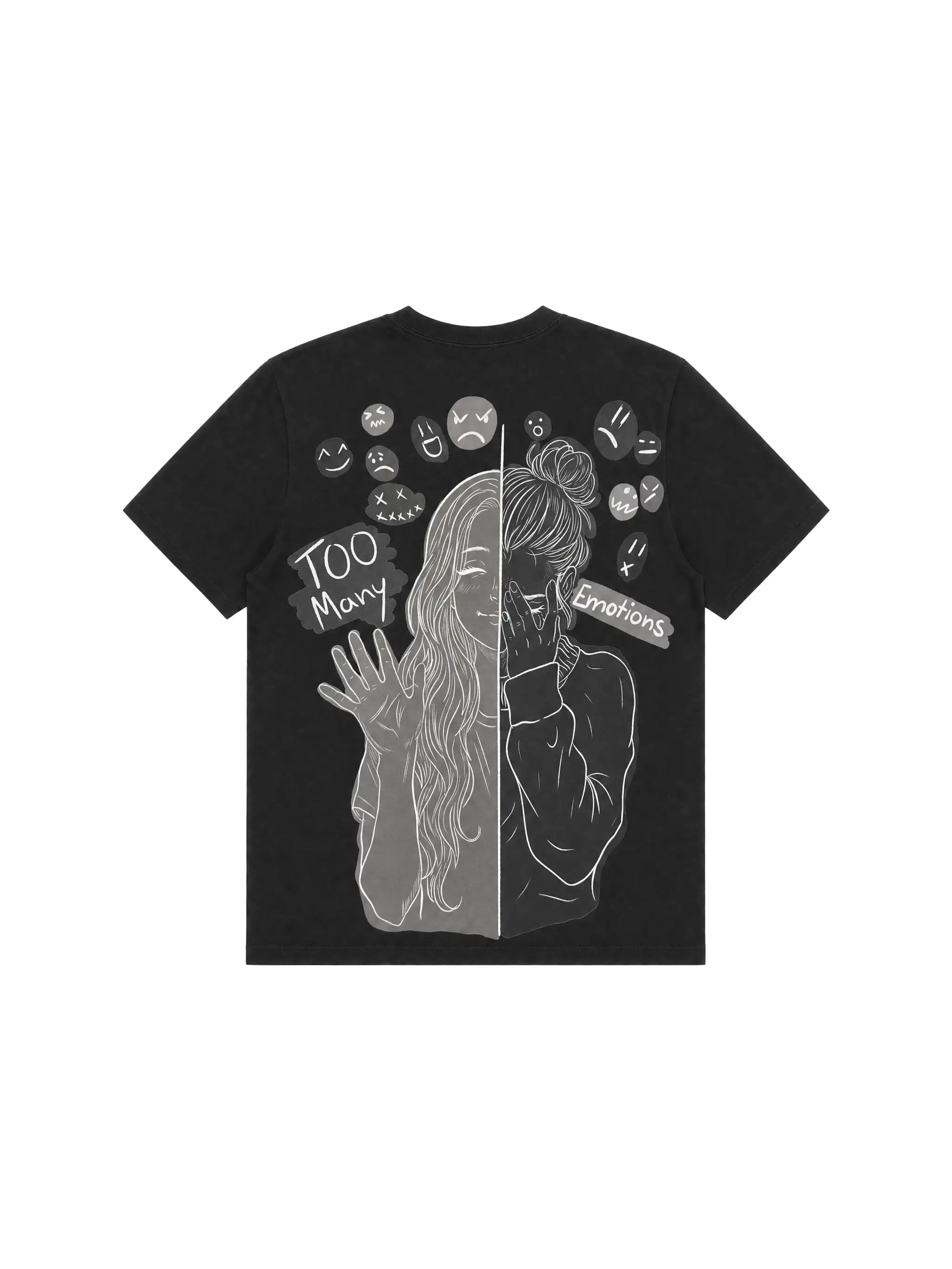 JustDepressed Clothing Shirt 'Borderline'‌ in Schwarz