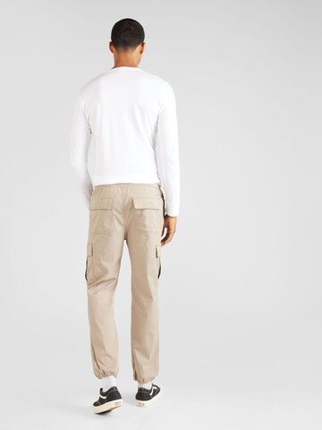 Regular Pantalon cargo HOLLISTER en beige