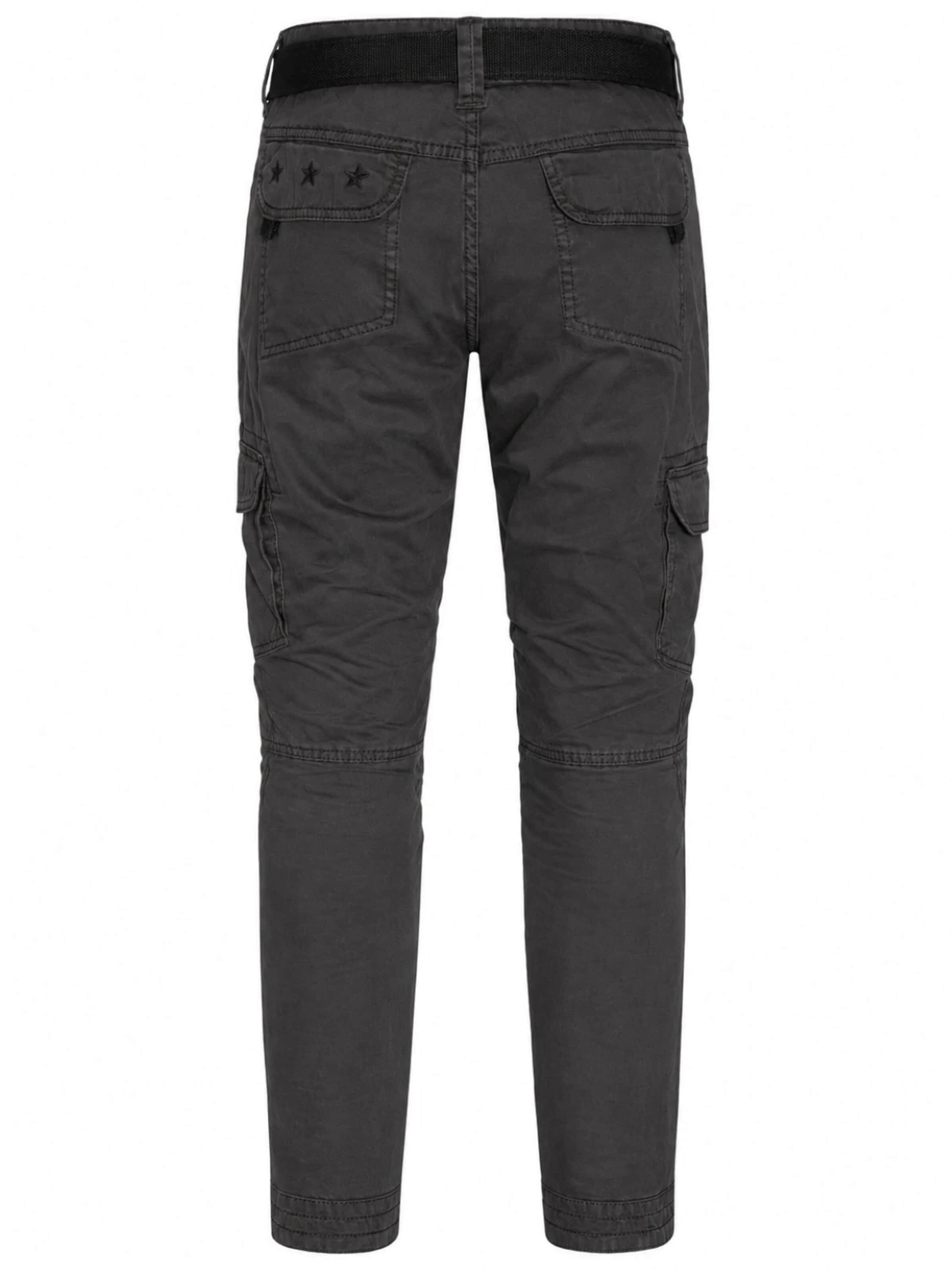 TIMEZONE Regular Cargo Pants 'BenitoTZ' in Black