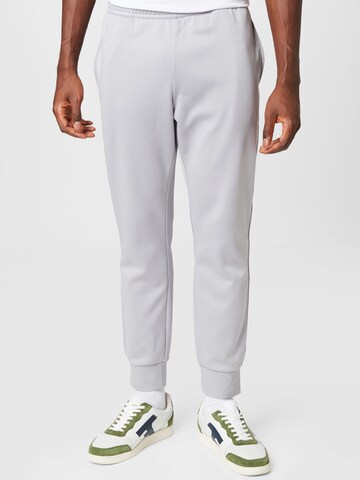 Lacoste Sport Tapered Workout Pants in Grey: front