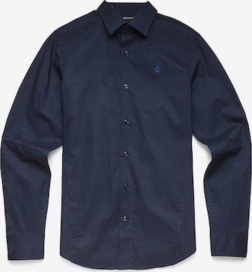 G-STAR Overhemd 'Dressed Super Slim' in Blauw: voorkant