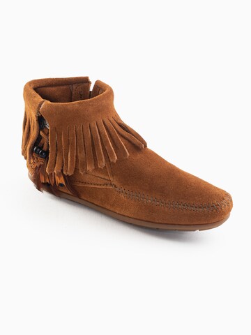 Minnetonka Ankle Boots 'Concho' in Braun