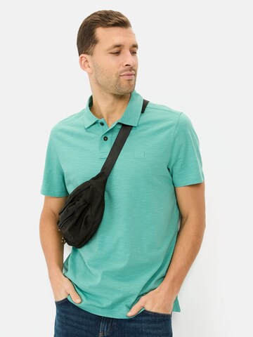 CAMEL ACTIVE Kurzarm Poloshirt aus Organic Cotton in Grün