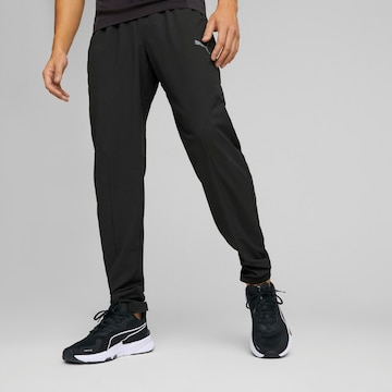 PUMA Обычный Спортивные штаны в Черный: спереди
