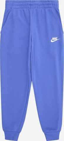 Nike Sportswear Housut 'CLUB' värissä sininen: etupuoli