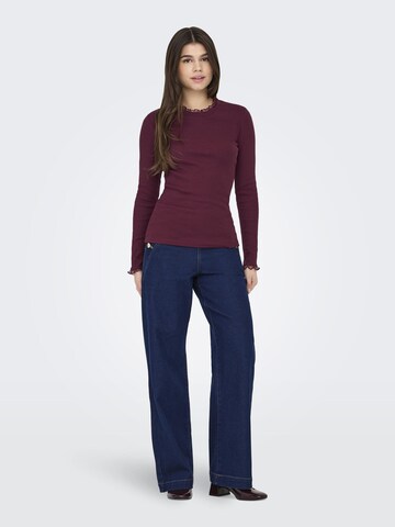ONLY Shirt 'ONLLeslie' in Rood