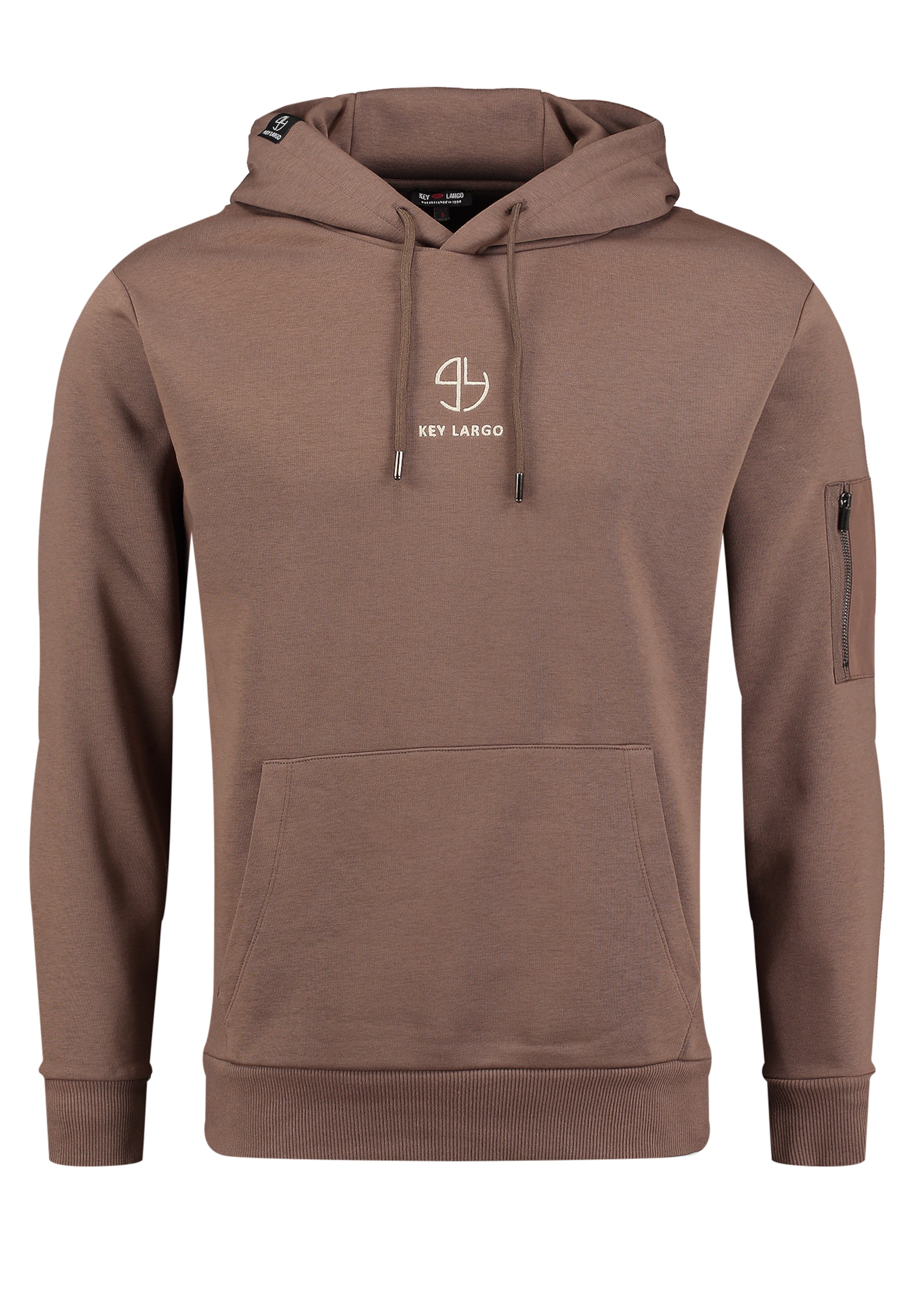 Sweat-shirt 'Membership' Key Largo en marron : devant