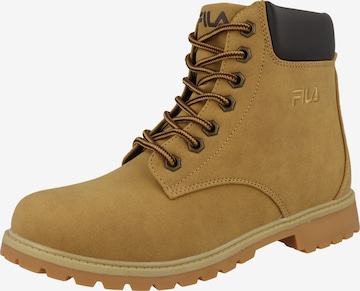 FILA Lace-Up Ankle Boots 'Maverick' in Brown: front