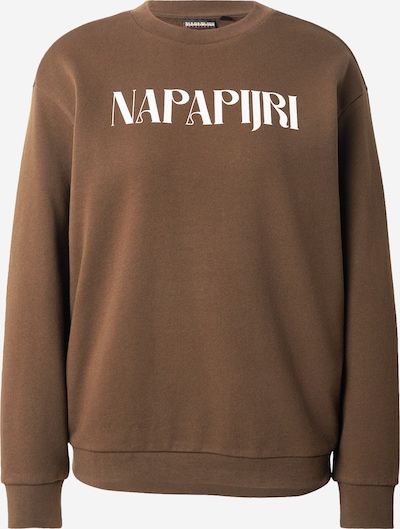 NAPAPIJRI Sweater majica 'BLISS' veličine XS u smeđa / bijela, Pregled proizvoda
