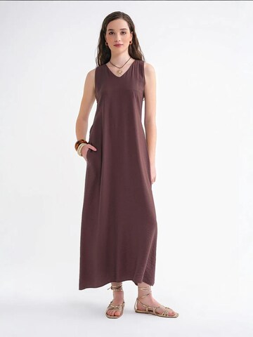 MixRay Summer Dress in Brown