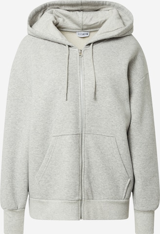 ABOUT YOU Limited Zip-Up Hoodie 'Lilou' in Grey: front