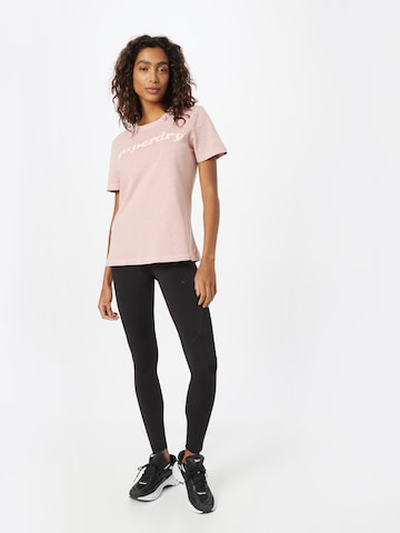 Superdry Tričko 'Cooper' – pink