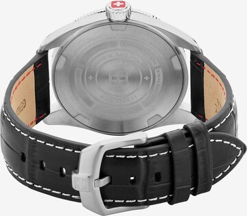 SWISS MILITARY HANOWA Analoog horloge 'HAWK EYE' in Zwart