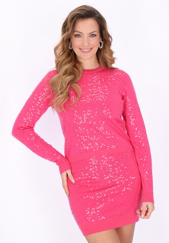 faina - Jersey en rosa: frente