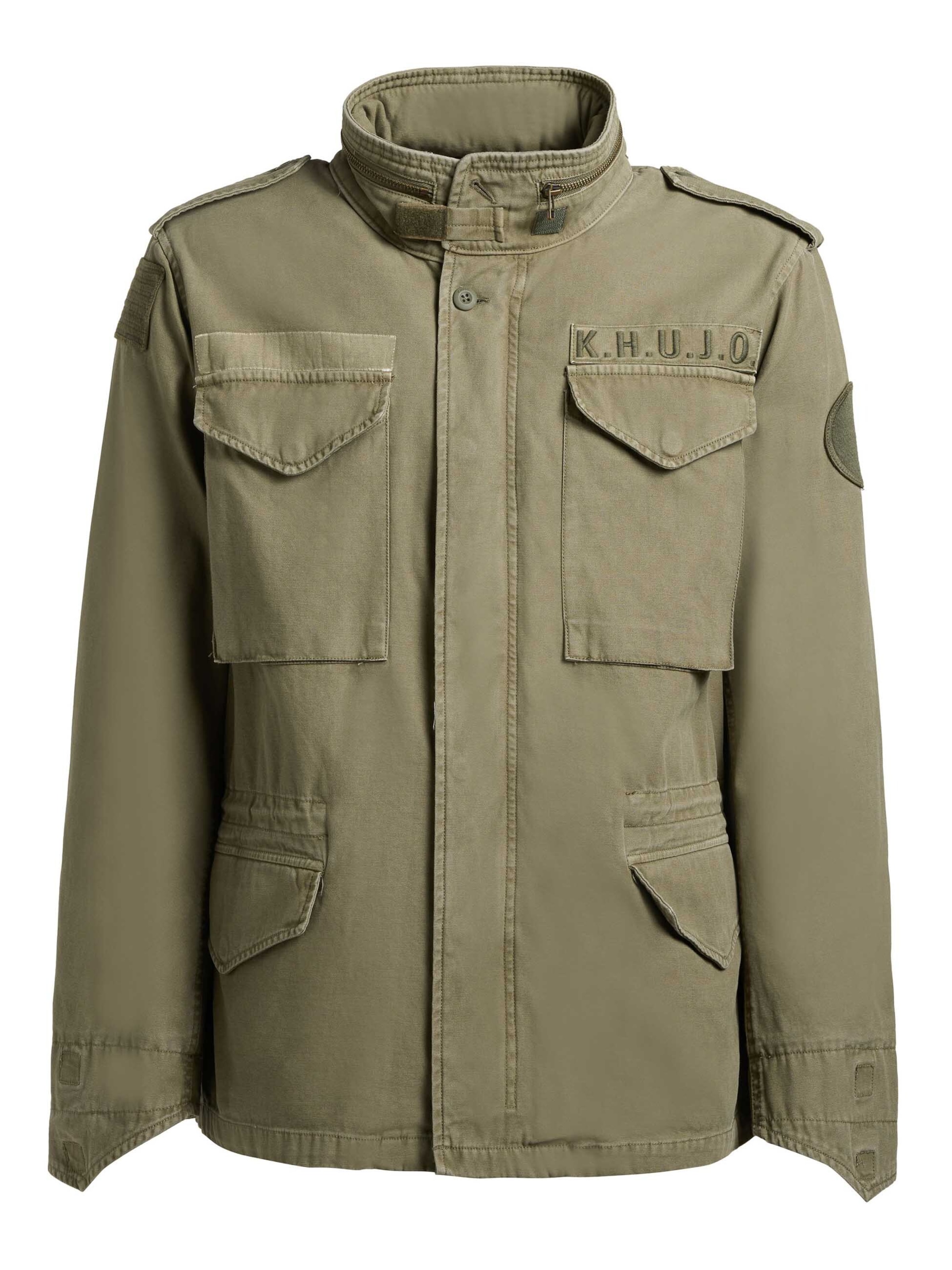 Veste mi-saison 'GENE' khujo en vert : devant