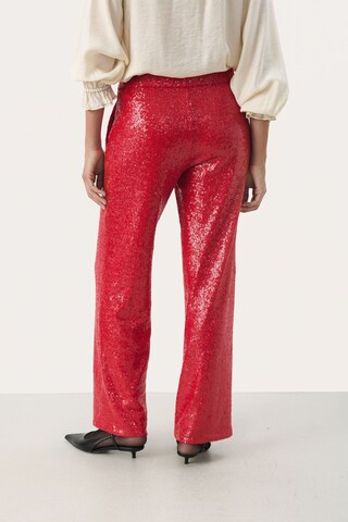 Part Two Wide Leg Hose 'Melodie' in Rot