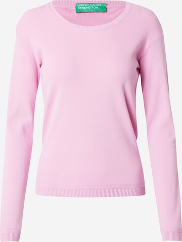 Pull-over UNITED COLORS OF BENETTON en rose : devant