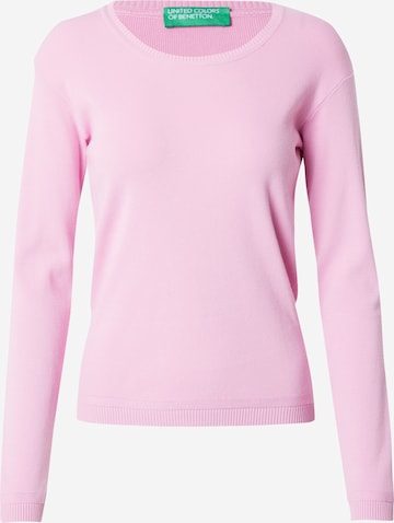 UNITED COLORS OF BENETTON - Pullover em rosa: frente