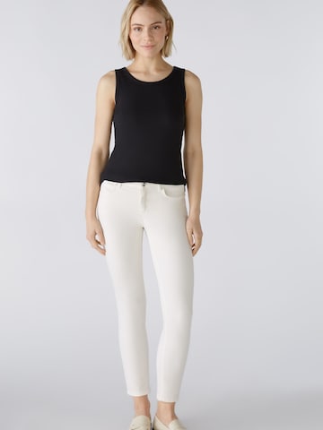 OUI Slim fit Pants 'BAXTOR' in White