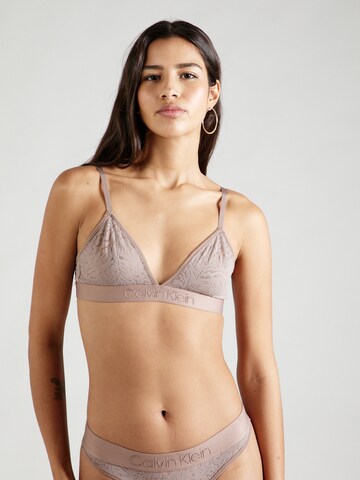 Triangle Soutien-gorge 'Intrinsic' Calvin Klein Underwear en marron : devant