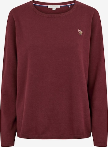 U.S. POLO ASSN. Neulepaita 'May' värissä punainen: etupuoli