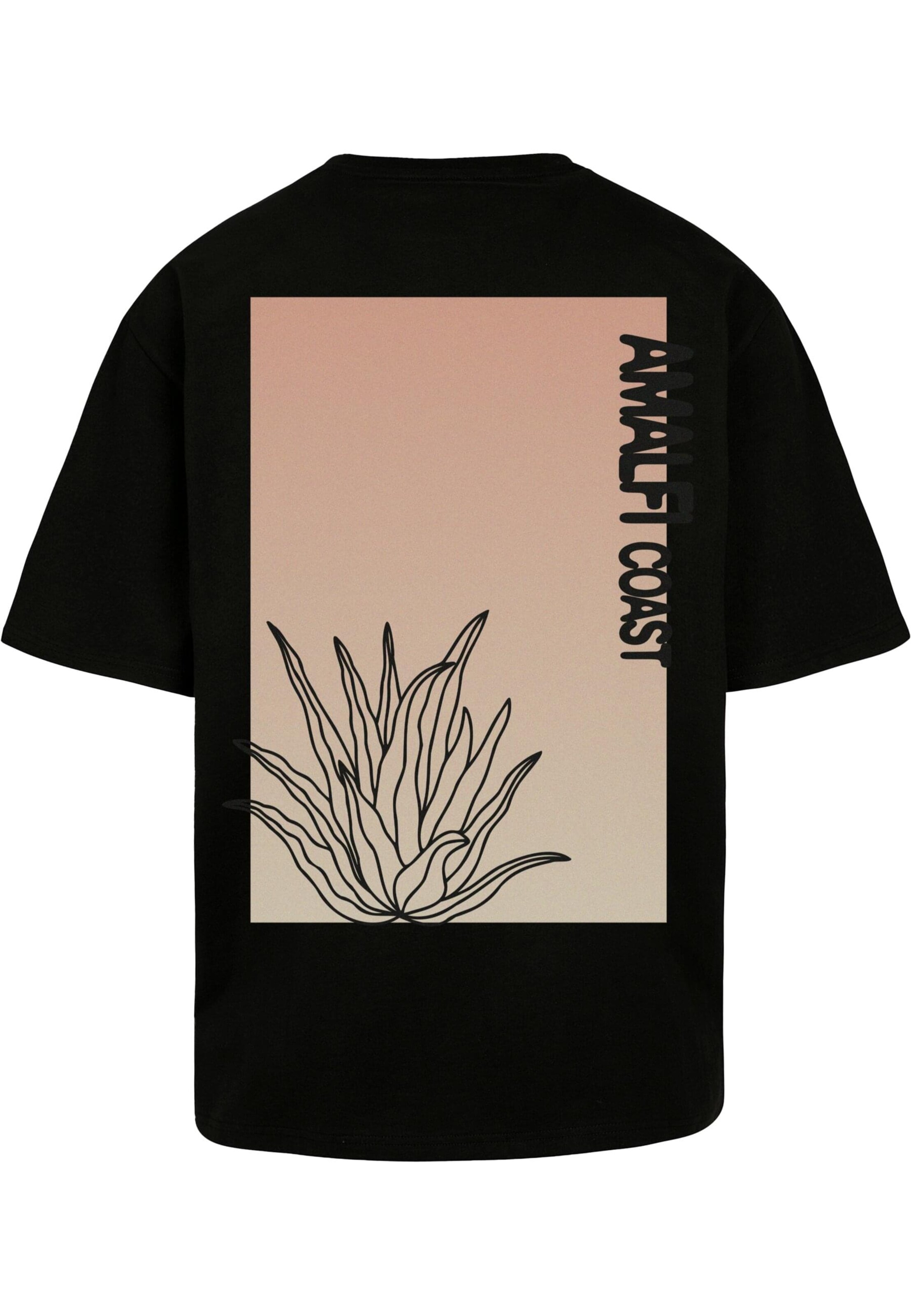 Lost Youth Tričko 'Lost Youth - Pastel Oasis' – černá