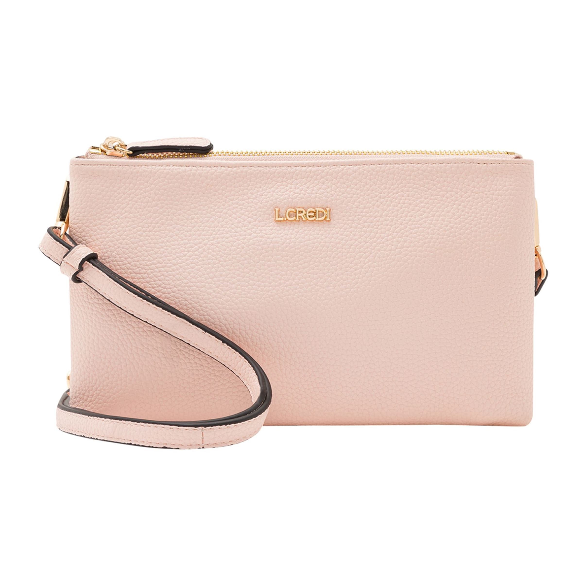 L.CREDI Schoudertas 'Ella' in Roze: voorkant
