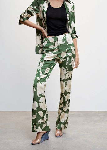 MANGO Regular Pants 'Grass' in Green: front