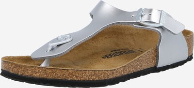 BIRKENSTOCK T-Bar Sandals 'Gizeh' in Silver, Item view