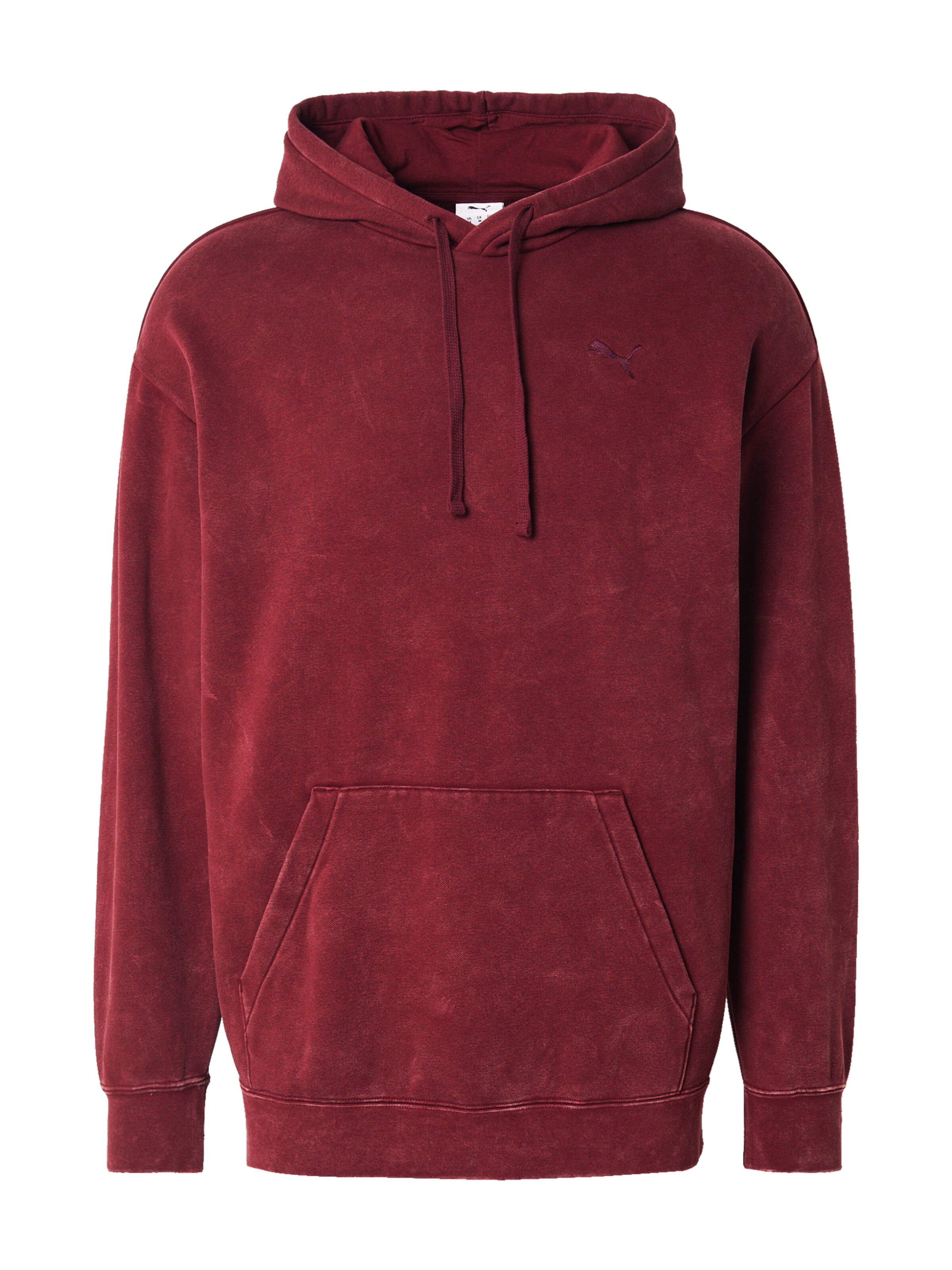 Sweat-shirt 'Essentials Elevated' PUMA en rouge : devant